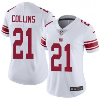 Womens Nike New York Giants 21 Landon Collins Elite White NFL Jersey