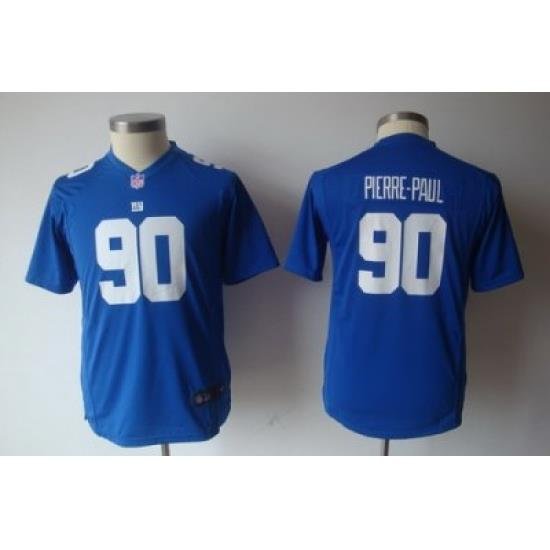 Youth Nike NeW York Giants 90# Jason Pierre-Paul Blue Jerseys