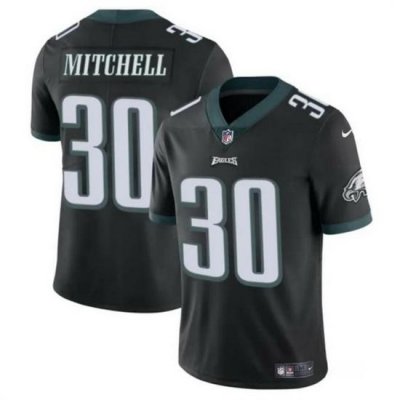 Men Philadelphia Eagles 30 Quinyon Mitchell Black 2024 Draft Vapor Untouchable Limited Stitched Football Jersey