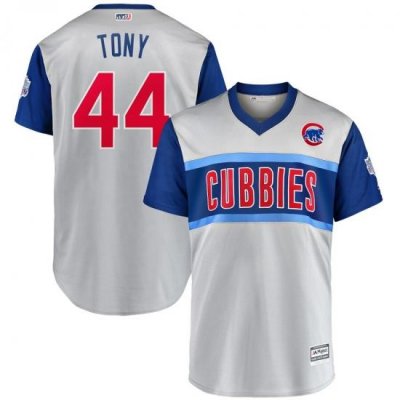 Cubs 44 Anthony Rizzo Tony Gray 2019 MLB Little League Classic Player Jersey