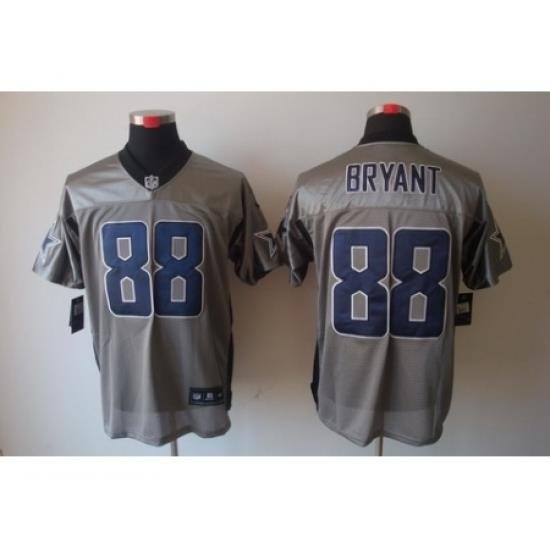 Nike Dallas CoWboys 88 Dez Bryant Grey Elite ShadoW NFL Jersey