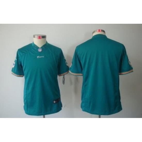 Youth Nike NFL Miami Dolphins Blank Green Color[Youth Limited Jerseys]