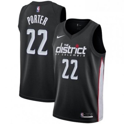 Youth Nike Washington Wizards 22 Otto Porter Swingman Black NBA Jersey City Edition