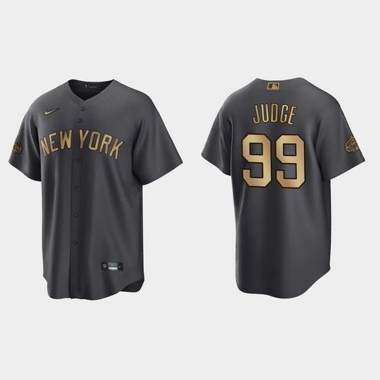 Men Aaron Judge NeW York Yankees 2022 Mlb All Star Game Charcoal  Jersey