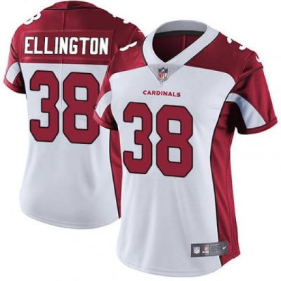 Nike Cardinals #38 Andre Ellington White Womens Stitched NFL Vapor Untouchable Limited Jersey