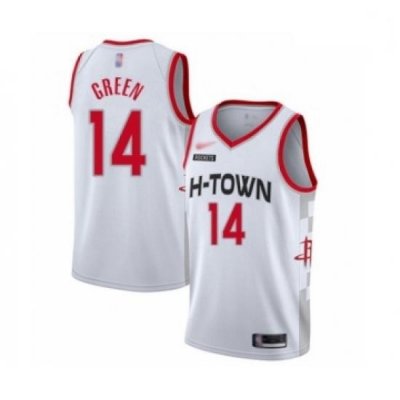 Rockets 14 Gerald Green White Basketball Swingman City Edition 2019 20 Jersey