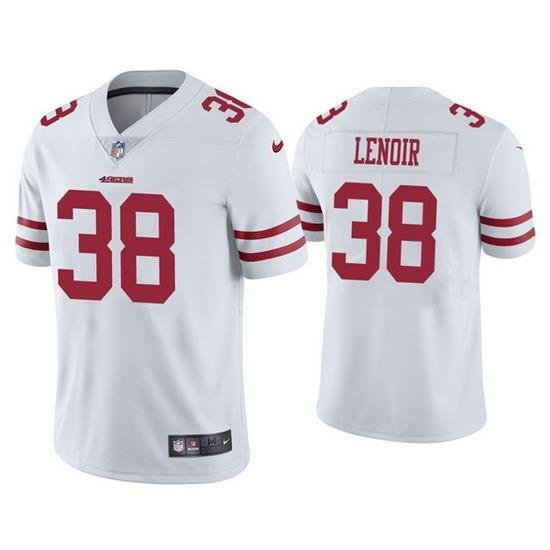 Men San Francisco 49ers 38 Deommodore Lenoir White Vapor Limited Jersey