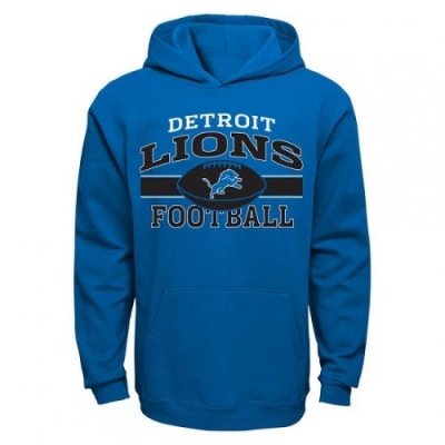 NFL Detroit Lions Long Pass Pullover Hoodie Light Blue