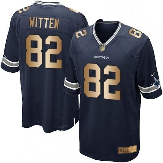 Youth Nike Dallas CoWboys 82 Jason Witten Elite NavyGold Team Color NFL Jersey