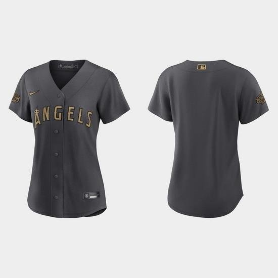 Women Los Angeles Angels 2022 Mlb All Star Game Replica Charcoal Jersey