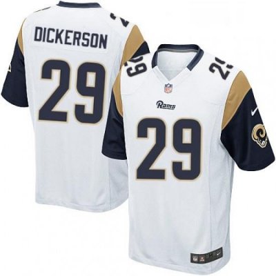 Men Nike Los Angeles Rams 29 Eric Dickerson Game White NFL Jersey