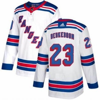 Youth Adidas New York Rangers 23 Jeff Beukeboom Authentic White NHL Jersey