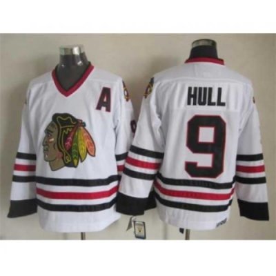 nhl jerseys chicago blackhawks 9 hull white[patch A]