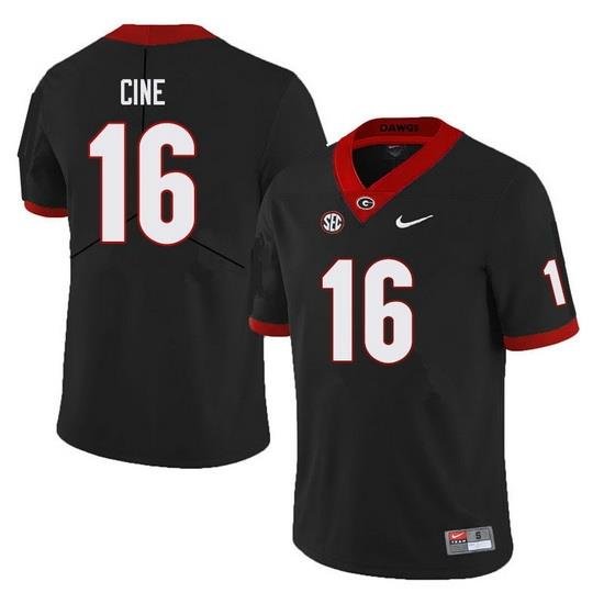 Men #16 Lewis Cine Georgia Bulldogs College Football Jerseys Sale-Black