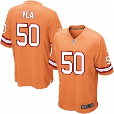 Youth Nike Tampa Bay Buccaneers 50 Vita Vea Elite Orange Glaze Alternate NFL Jersey