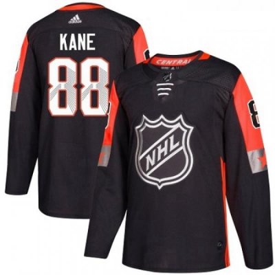 Youth Adidas Chicago Blackhawks 88 Patrick Kane Authentic Black 2018 All Star Central Division NHL Jersey