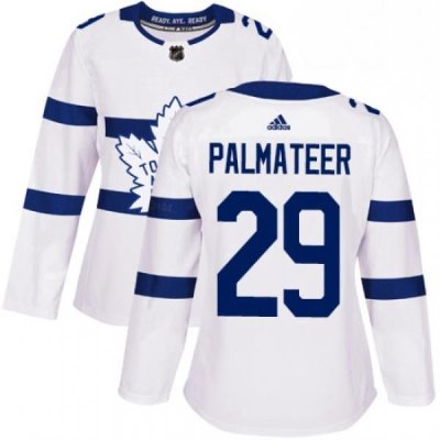 Womens Adidas Toronto Maple Leafs 29 Mike Palmateer Authentic White 2018 Stadium Series NHL Jersey