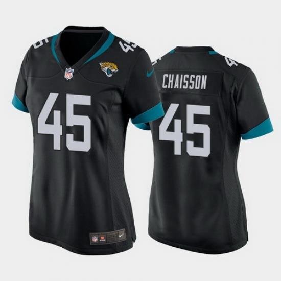 women k'lavon chaisson jacksonville jaguars black game jersey