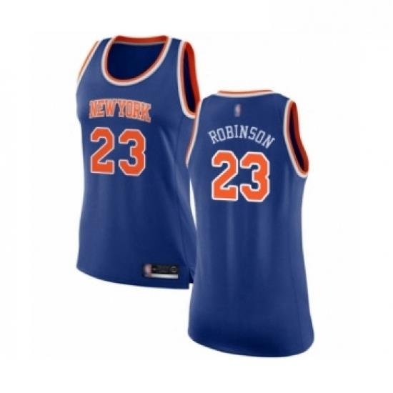 Womens New York Knicks 23 Mitchell Robinson Swingman Royal Blue Basketball Jersey Icon Edition