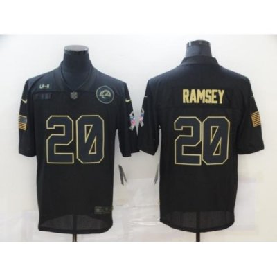 Nike Jacksonville Jaguars 20 Jalen Los Angeles Ramsey Black 2020 Salute To Service Limited Jersey