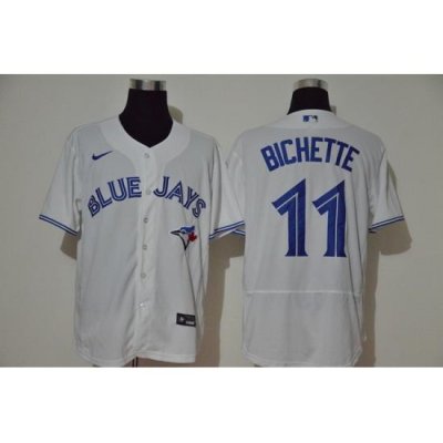 Blue Jays 11 Bo Bichette White 2020 Nike Cool Base Jersey