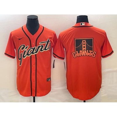 Men's San Francisco Giants Orange Team Big Logo Cool Base Stitched Baseball Jersey