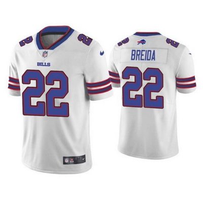 Men Buffalo Bills 22 Matt Breida White Vapor Untouchable Limited Stitched Jersey