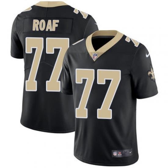 Nike Saints #77 Willie Roaf Black Team Color Mens Stitched NFL Vapor Untouchable Limited Jersey