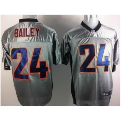 Nike Denver Broncos 24 Champ Bailey Grey Elite Shadow NFL Jersey