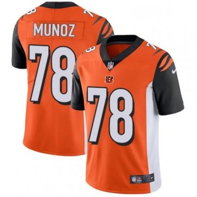 Mens Nike Cincinnati Bengals 78 Anthony Munoz Vapor Untouchable Limited Orange Alternate NFL Jersey