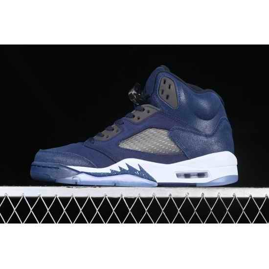 AIR JORDAN 5 RETRO SE MIDNIGHT NAVY BLACK FOOTBALL GREY FD6812 400