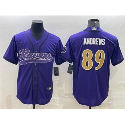 Men Baltimore Ravens 89 Mark Andrews Purple Color Rush Limited Jersey