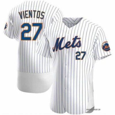 Men NeW York Mets Mark Vientos #27 White Flexbase Stitched MLB Jersey