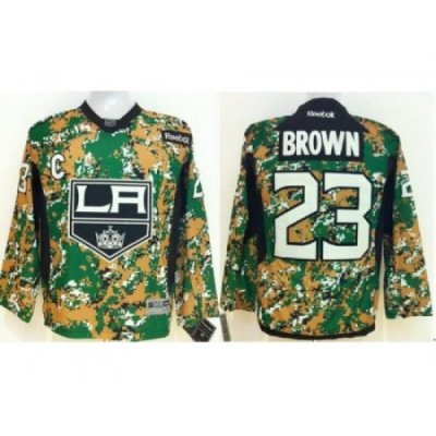 Kids Los Angeles Kings 23 Dustin Brown Camo NHL Jerseys