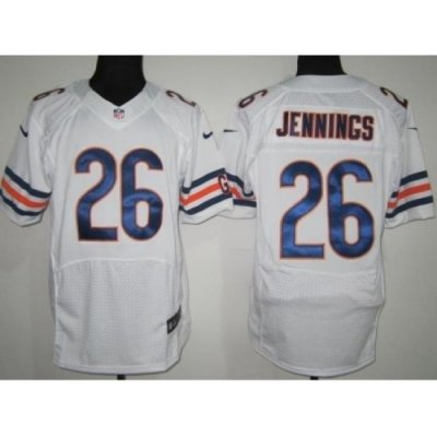 Nike Chicago Bears 26 Tim Jennings White Elite NFL Jersey