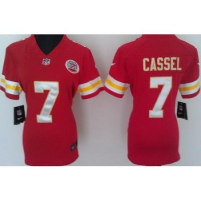 Women Nike Kansas City Chiefs 7# Matt Cassel Red Nike NFL Jerseys