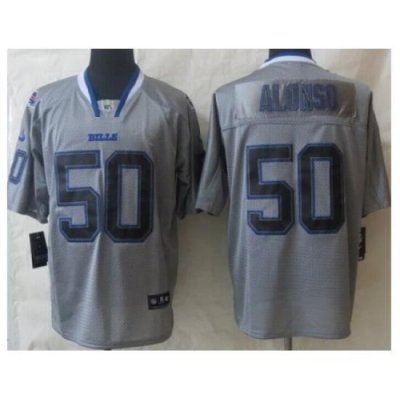 Nike Buffalo Bills 50 Kiko Alonso Grey Elite Lights Out NFL Jersey