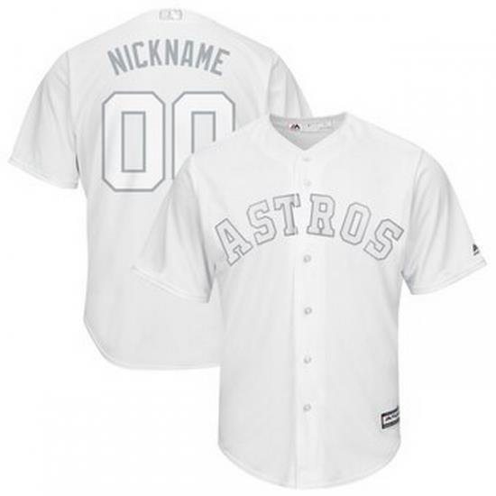 Men Women Youth Toddler All Size Houston Astros Majestic 2019 Players Weekend Cool Base Roster Custom White Jersey