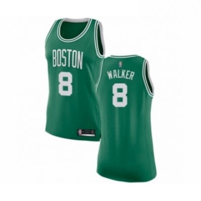 Womens Boston Celtics 8 Kemba Walker Swingman GreenWhite No Road Basketball Jersey Icon Edition