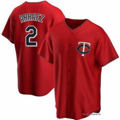 Men Minnesota TWins 2 Luis Arraez Men Nike Red Home 2020 Flex Base Player MLB Jersey