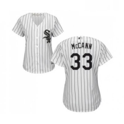 Womens Chicago White Sox 33 James McCann Replica White Home Cool Base Baseball Jersey