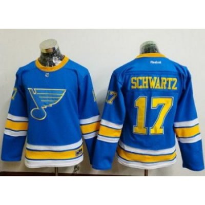 Blues #17 Jaden Schwartz Light Blue 2017 Winter Classic Womens Stitched NHL Jersey