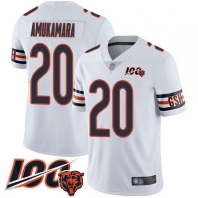 Youth Chicago Bears 20 Prince Amukamara White Vapor Untouchable Limited Player 100th Season Football Jersey