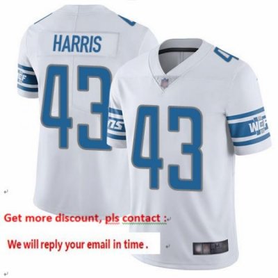 Lions 43 Will Harris White Men Stitched Football Vapor Untouchable Limited Jersey