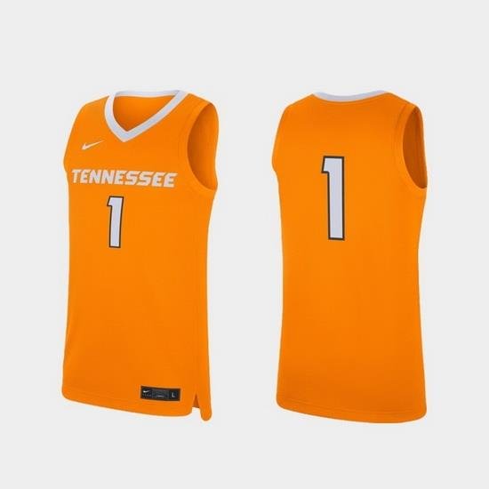 Men Tennessee Volunteers Tennessee Orange Replica College Basketball Jersey