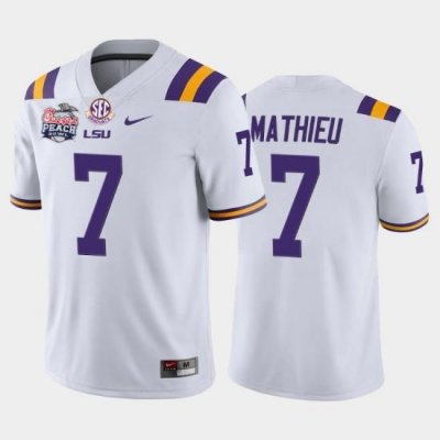 LSU Tiger Tyrann Mathieu White Home Men'S Jersey