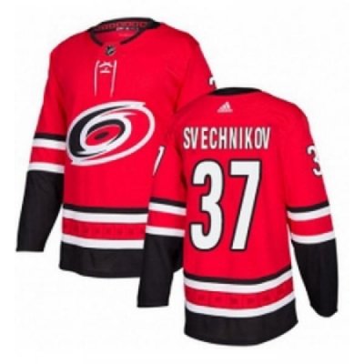 Youth Adidas Carolina Hurricanes 37 Andrei Svechnikov Premier Red Home NHL Jersey