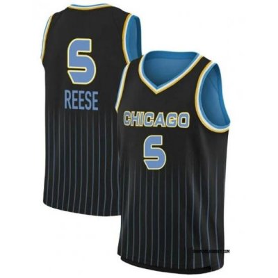 Men's Angel Reese #5 Explorer Edition Victory Black Chicago Sky 2021 Jersey