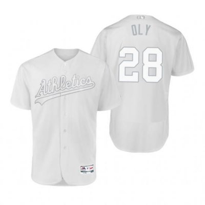 Oakland Athletics Matt Olson Oly White 2019 Players Weekend MLB Jersey