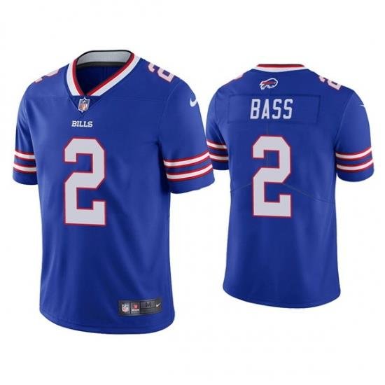 Men's Buffalo Bills #2 Tyler Bass Blue Vapor Untouchable Limited Stitched Jersey